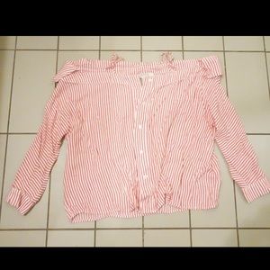 Peekaboo Shoulder Button Up